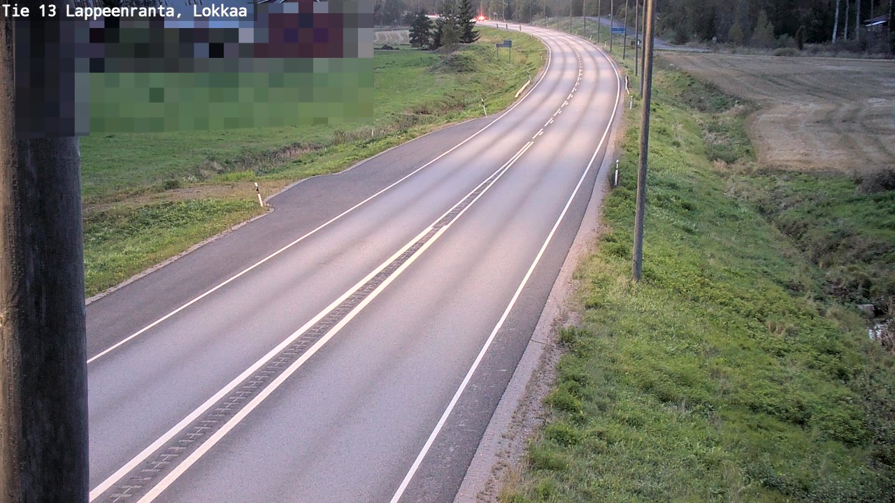 Kelikamerat Kuva Tie 13 Lokkaan suora, Lappeenranta, Etelä-Karjala