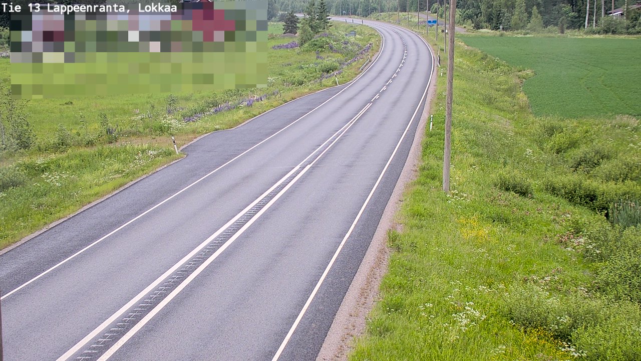 Kelikamerat Kuva Tie 13 Lokkaan suora, Lappeenranta, Etelä-Karjala
