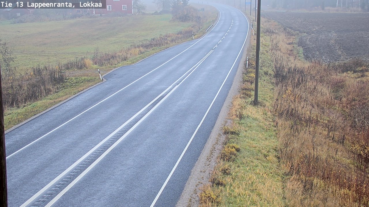 Kelikamerat Kuva Tie 13 Lokkaan suora, Lappeenranta, Etelä-Karjala
