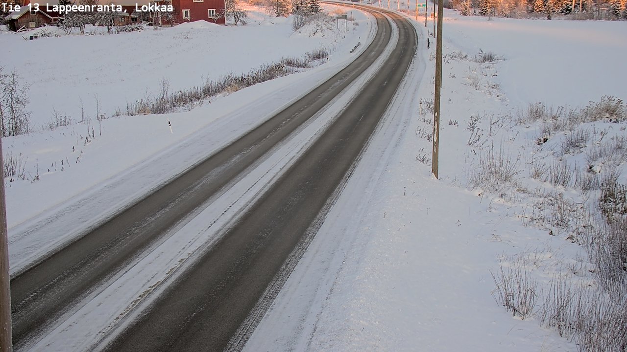 Kelikamerat Kuva Tie 13 Lokkaan suora, Lappeenranta, Etelä-Karjala