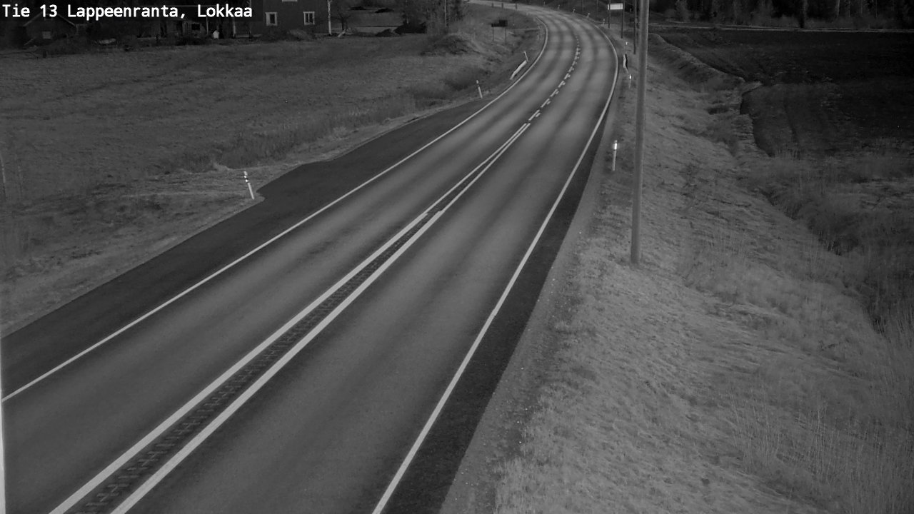 Weather Camera Image Väg 13 Lokkaa rakan, Lappeenranta, Etelä-Karjala