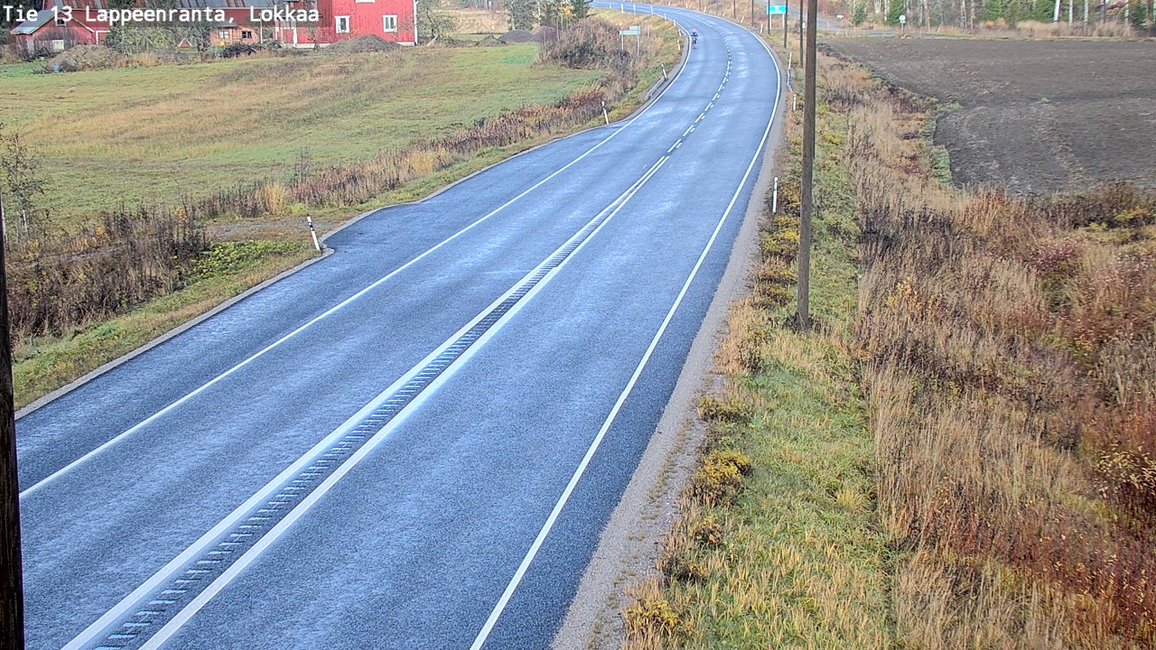 Kelikamerat Kuva Tie 13 Lokkaan suora, Lappeenranta, Etelä-Karjala