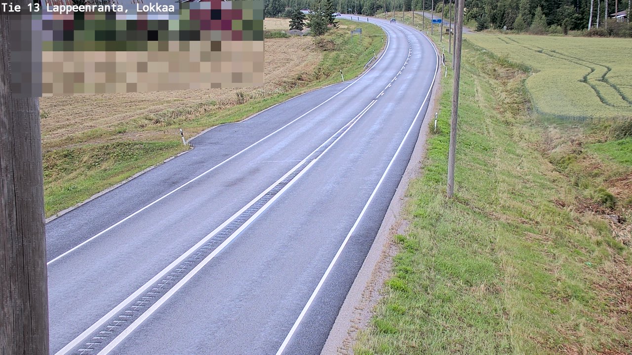 Kelikamerat Kuva Tie 13 Lokkaan suora, Lappeenranta, Etelä-Karjala