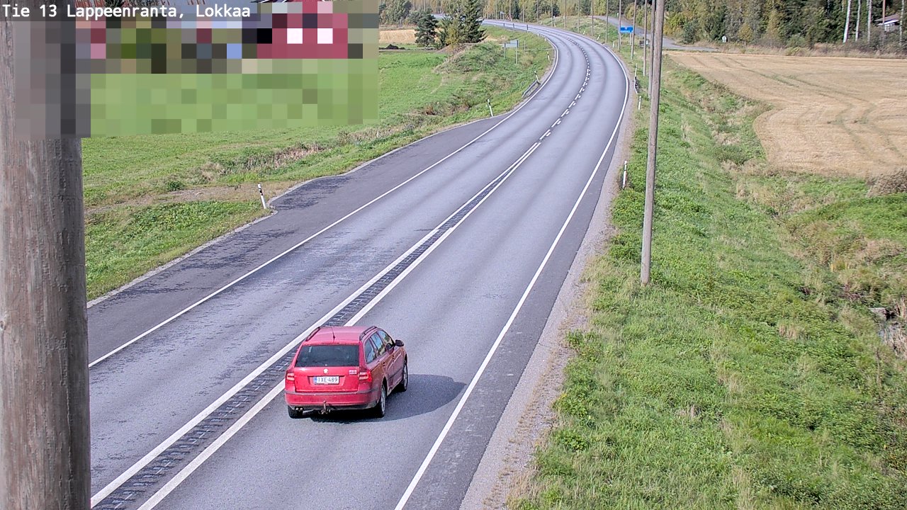 Kelikamerat Kuva Tie 13 Lokkaan suora, Lappeenranta, Etelä-Karjala