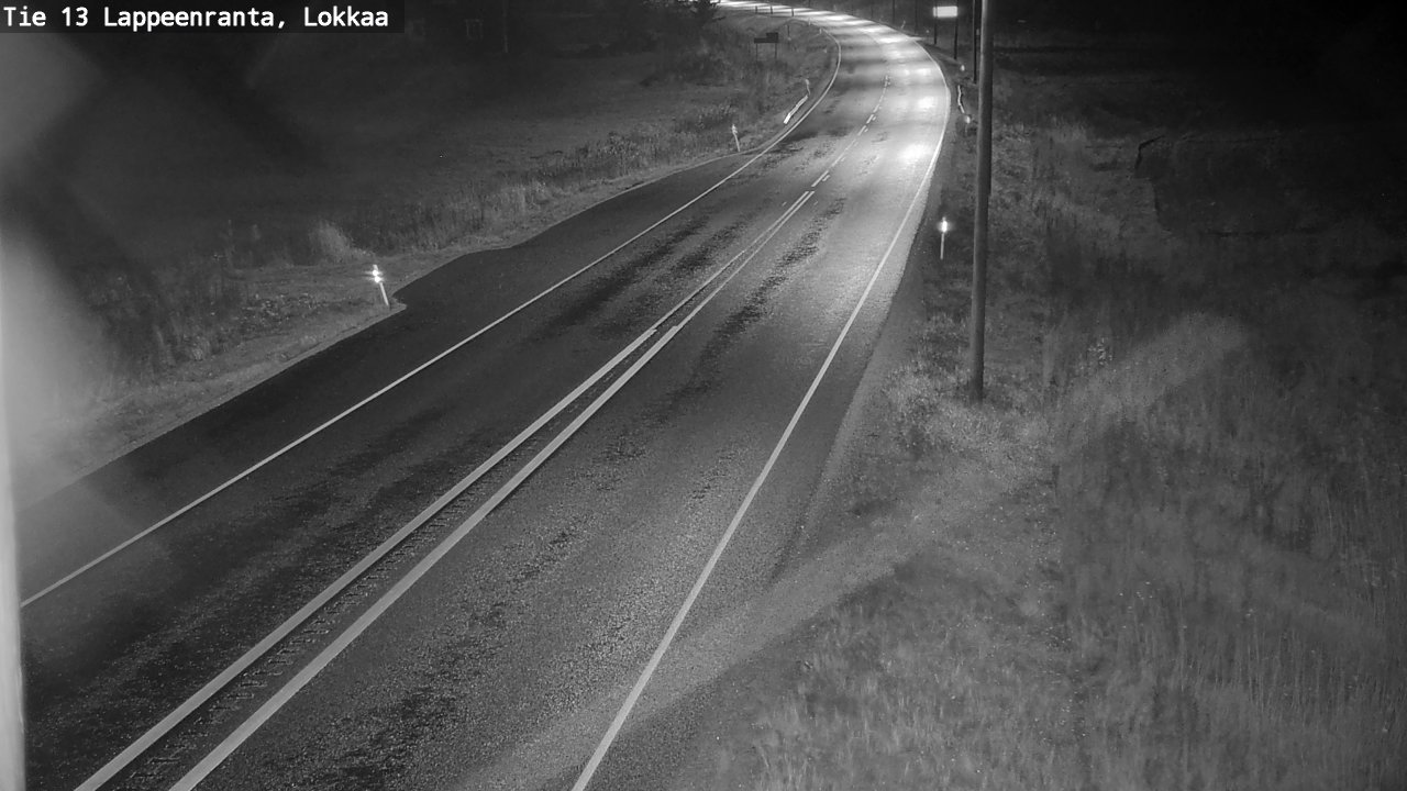 Weather Camera Image Väg 13 Lokkaa rakan, Lappeenranta, Etelä-Karjala
