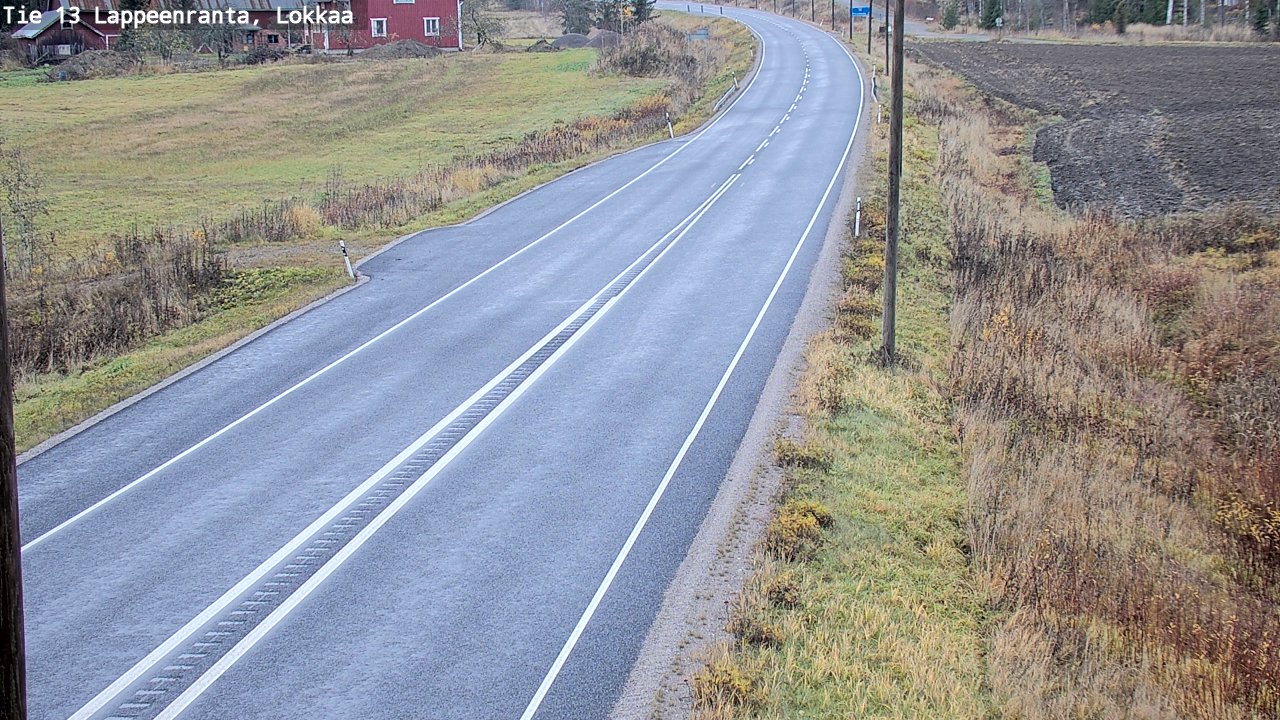 Kelikamerat Kuva Tie 13 Lokkaan suora, Lappeenranta, Etelä-Karjala