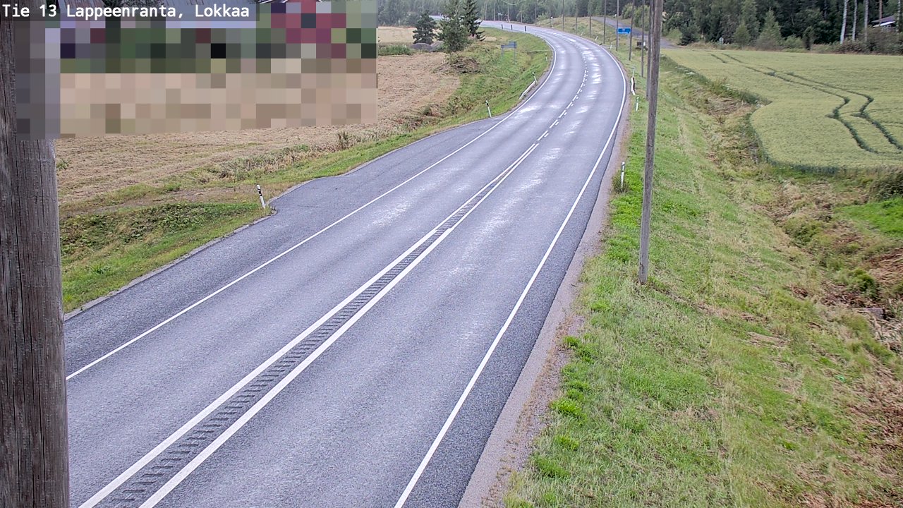 Kelikamerat Kuva Tie 13 Lokkaan suora, Lappeenranta, Etelä-Karjala