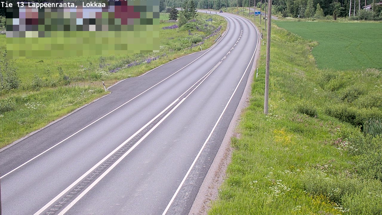 Kelikamerat Kuva Tie 13 Lokkaan suora, Lappeenranta, Etelä-Karjala
