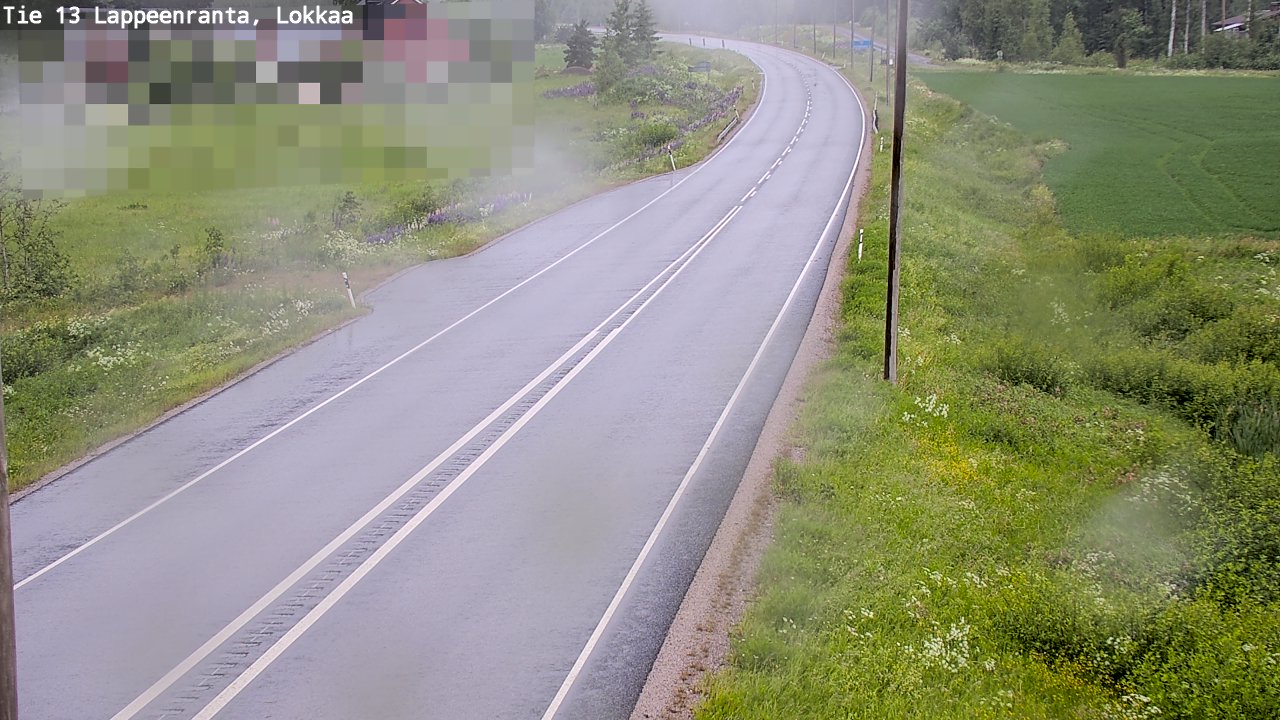 Kelikamerat Kuva Tie 13 Lokkaan suora, Lappeenranta, Etelä-Karjala