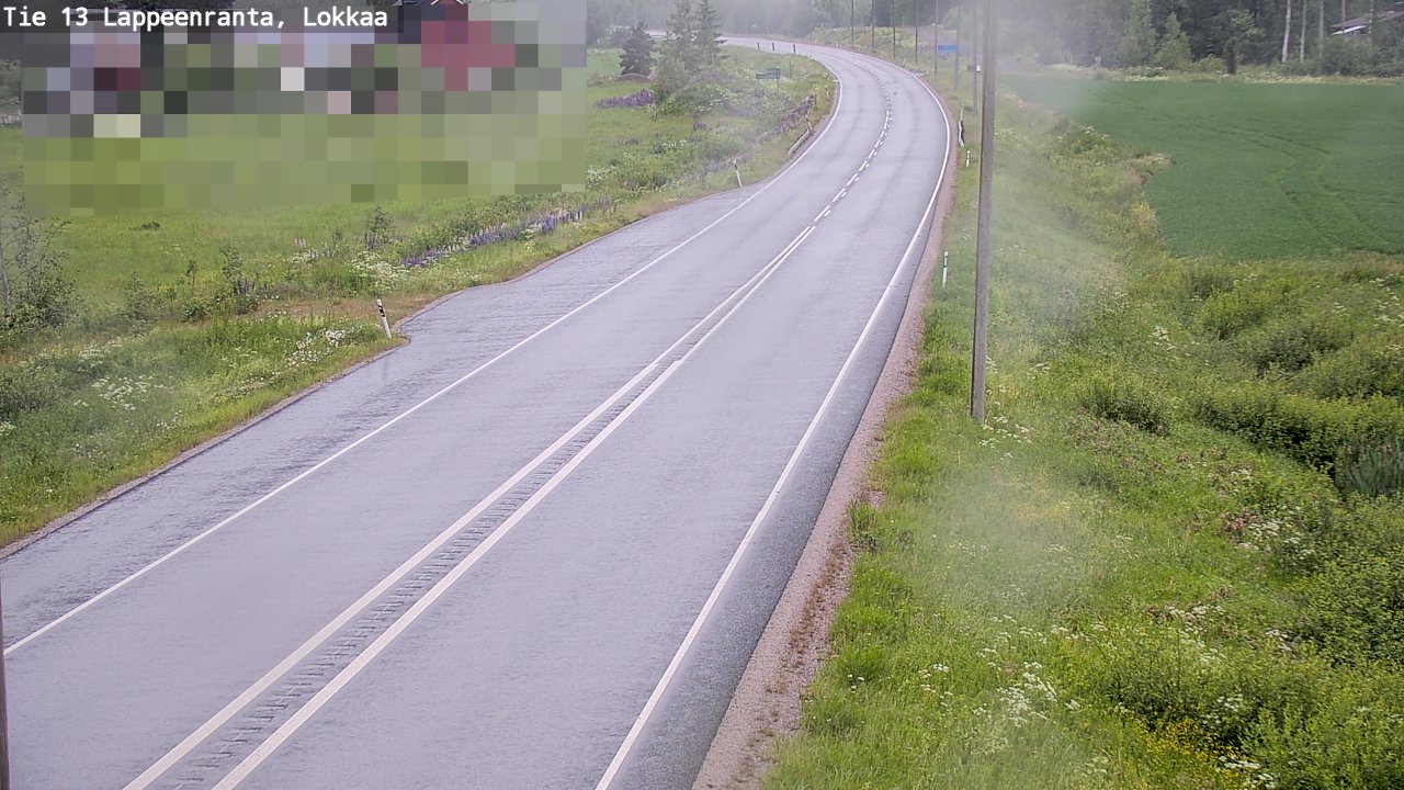 Kelikamerat Kuva Tie 13 Lokkaan suora, Lappeenranta, Etelä-Karjala