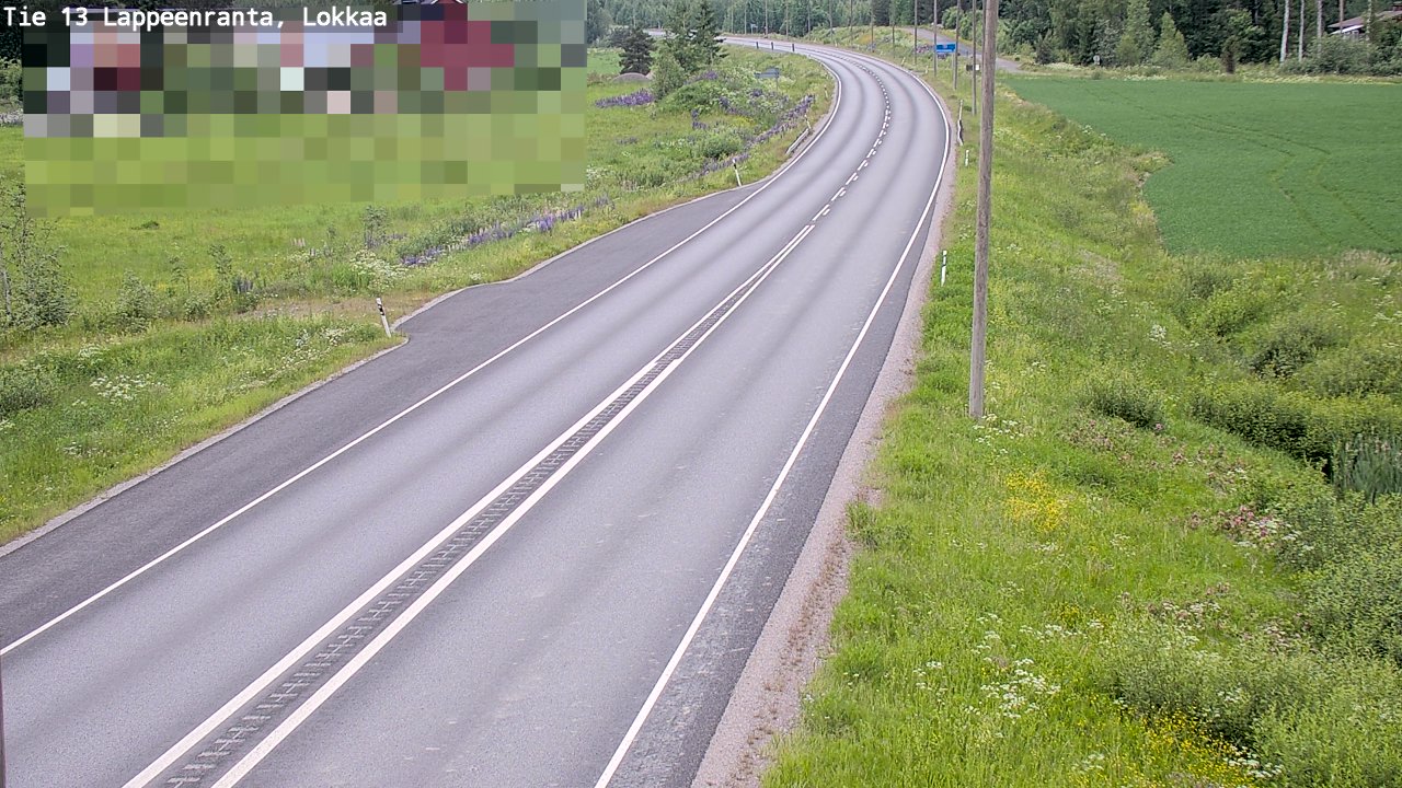 Kelikamerat Kuva Tie 13 Lokkaan suora, Lappeenranta, Etelä-Karjala