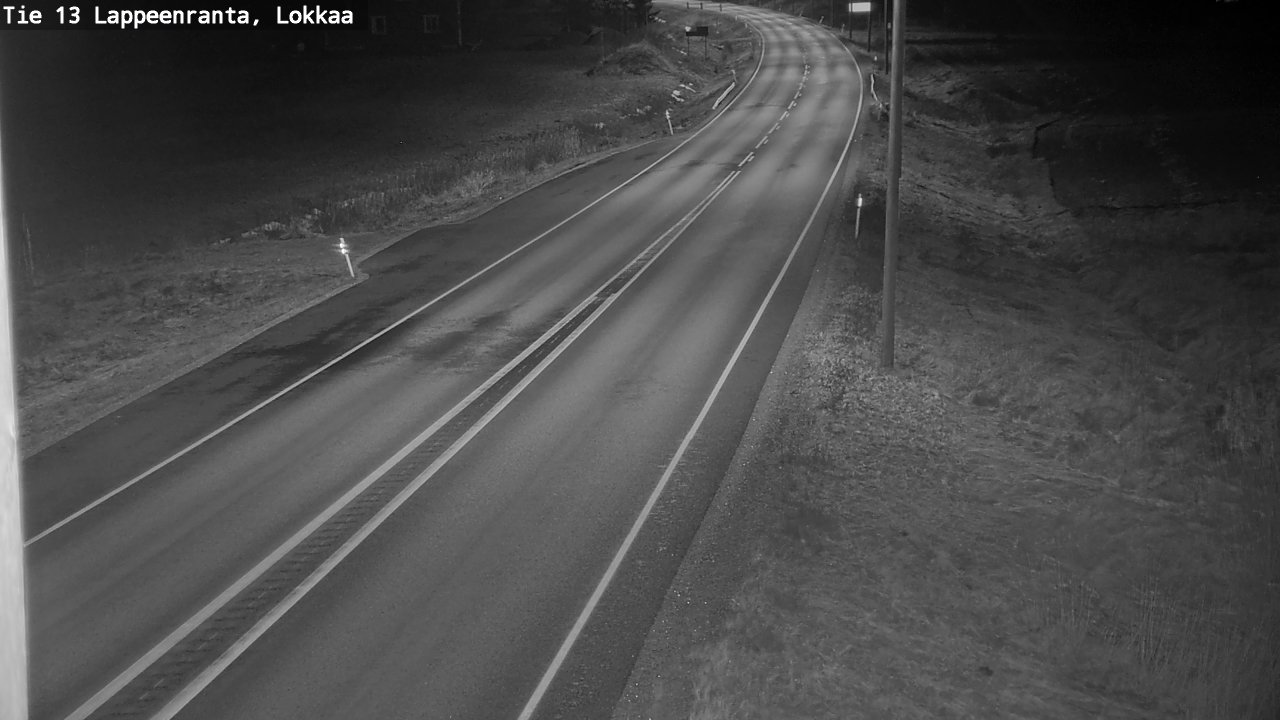 Weather Camera Image Väg 13 Lokkaa rakan, Lappeenranta, Etelä-Karjala