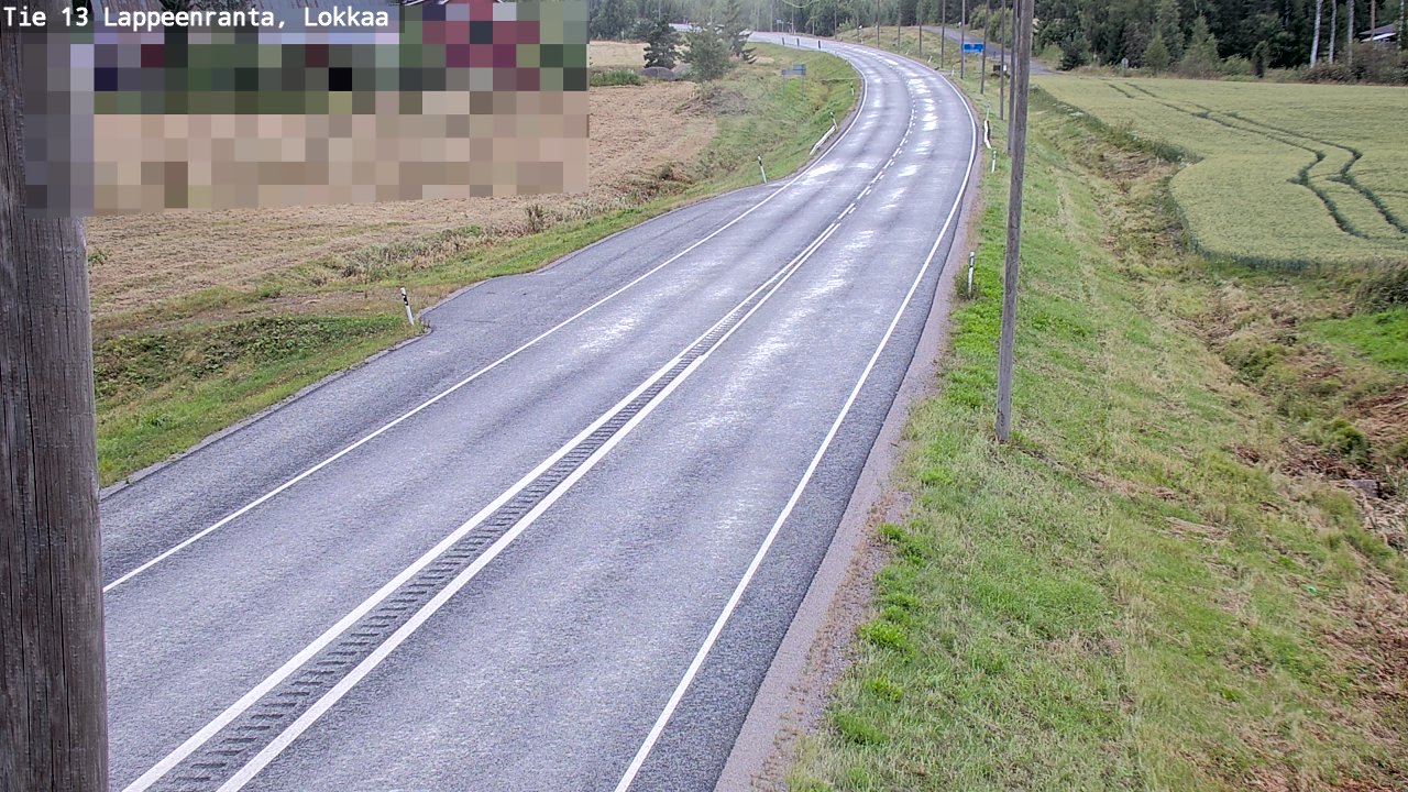 Kelikamerat Kuva Tie 13 Lokkaan suora, Lappeenranta, Etelä-Karjala