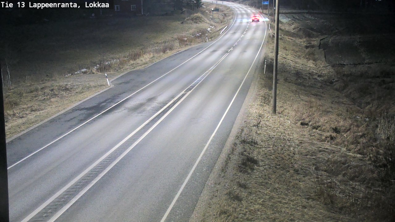 Weather Camera Image Road 13 Lokkaa straight, Lappeenranta, Etelä-Karjala