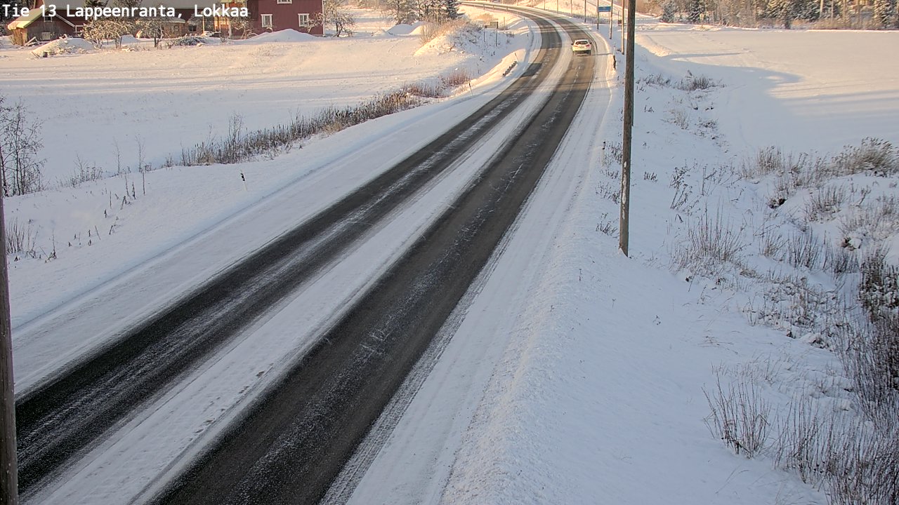 Kelikamerat Kuva Tie 13 Lokkaan suora, Lappeenranta, Etelä-Karjala