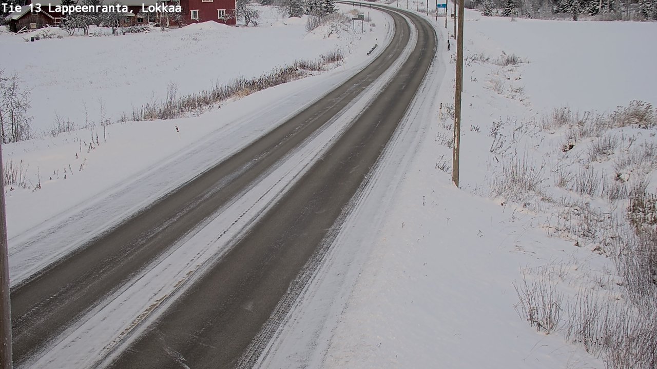 Kelikamerat Kuva Tie 13 Lokkaan suora, Lappeenranta, Etelä-Karjala