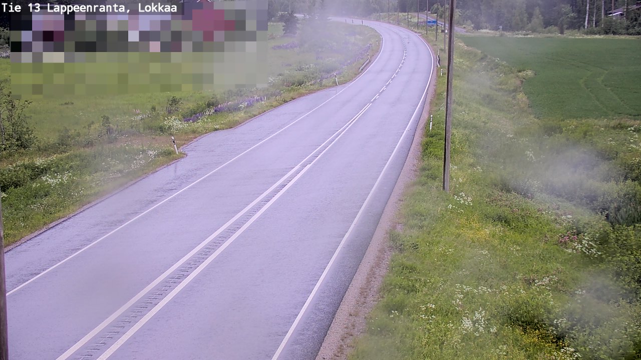 Kelikamerat Kuva Tie 13 Lokkaan suora, Lappeenranta, Etelä-Karjala