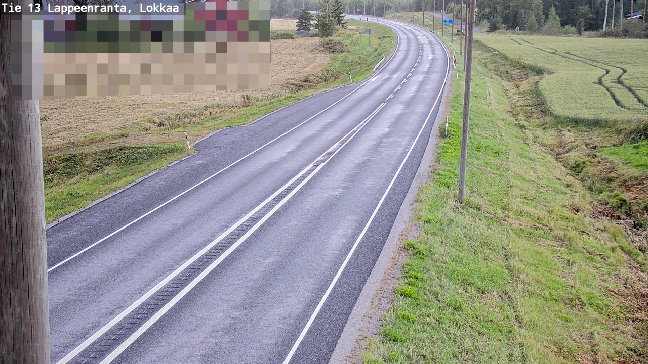 Kelikamerat Kuva Tie 13 Lokkaan suora, Lappeenranta, Etelä-Karjala