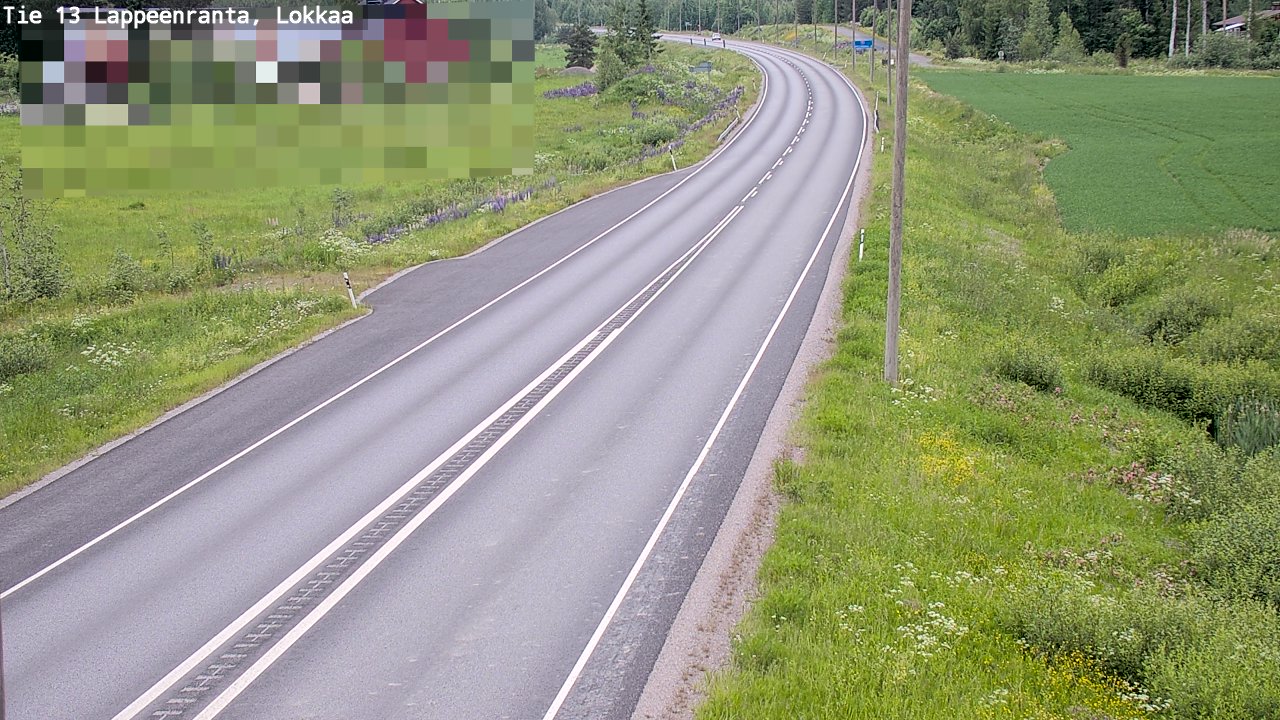 Kelikamerat Kuva Tie 13 Lokkaan suora, Lappeenranta, Etelä-Karjala