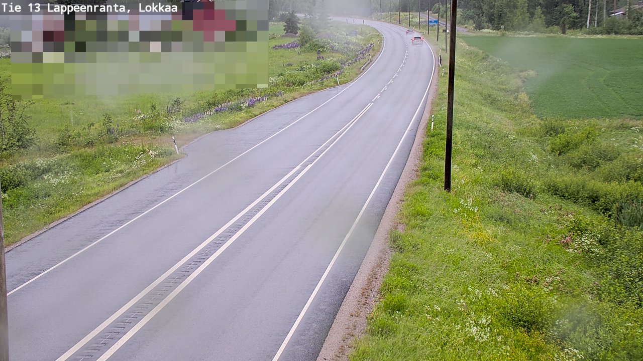 Kelikamerat Kuva Tie 13 Lokkaan suora, Lappeenranta, Etelä-Karjala