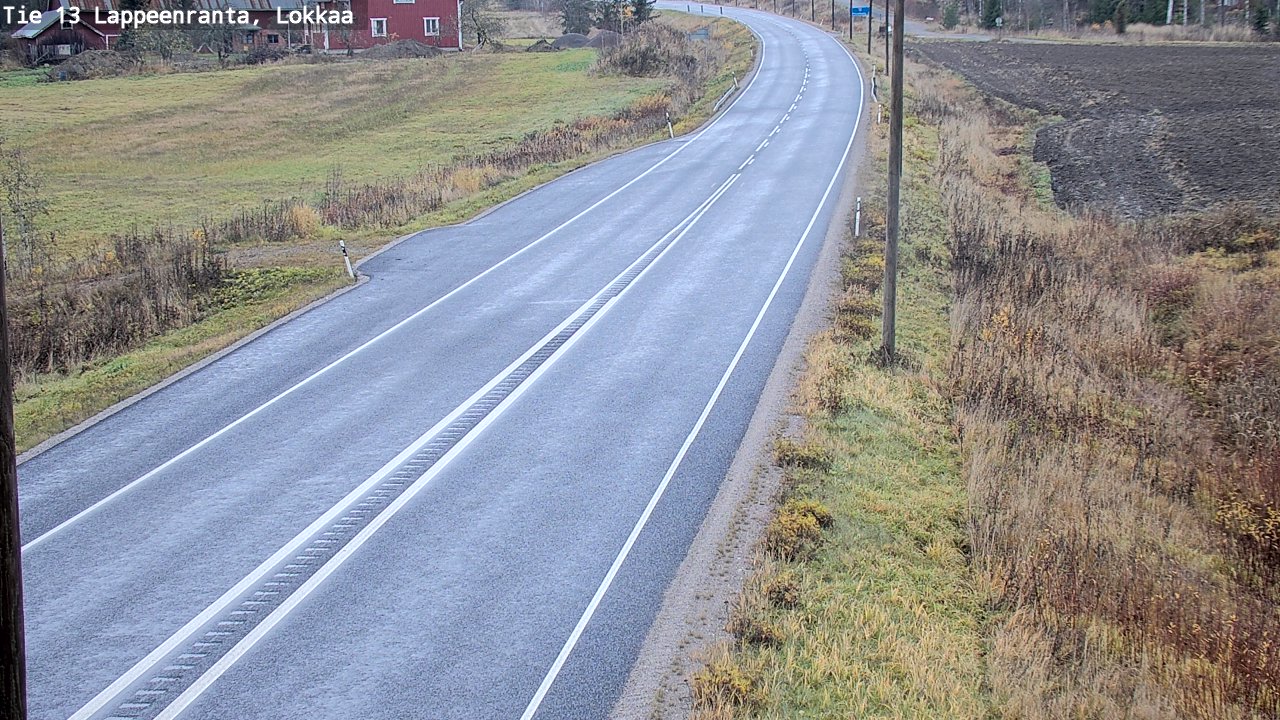 Kelikamerat Kuva Tie 13 Lokkaan suora, Lappeenranta, Etelä-Karjala
