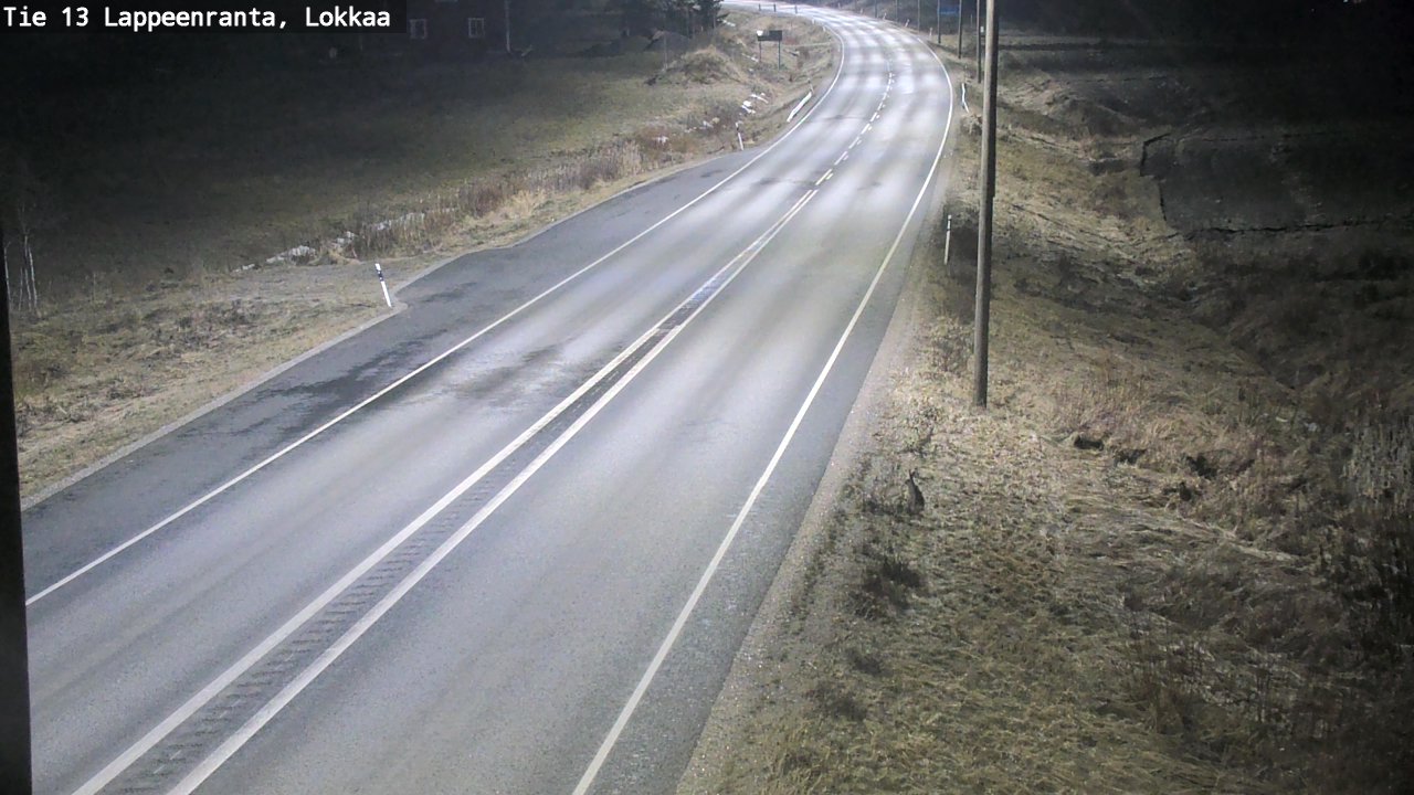 Weather Camera Image Väg 13 Lokkaa rakan, Lappeenranta, Etelä-Karjala