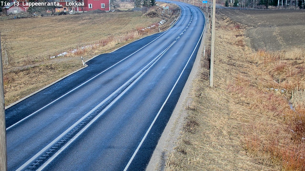 Kelikamerat Kuva Tie 13 Lokkaan suora, Lappeenranta, Etelä-Karjala