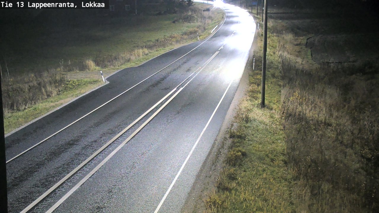 Weather Camera Image Väg 13 Lokkaa rakan, Lappeenranta, Etelä-Karjala