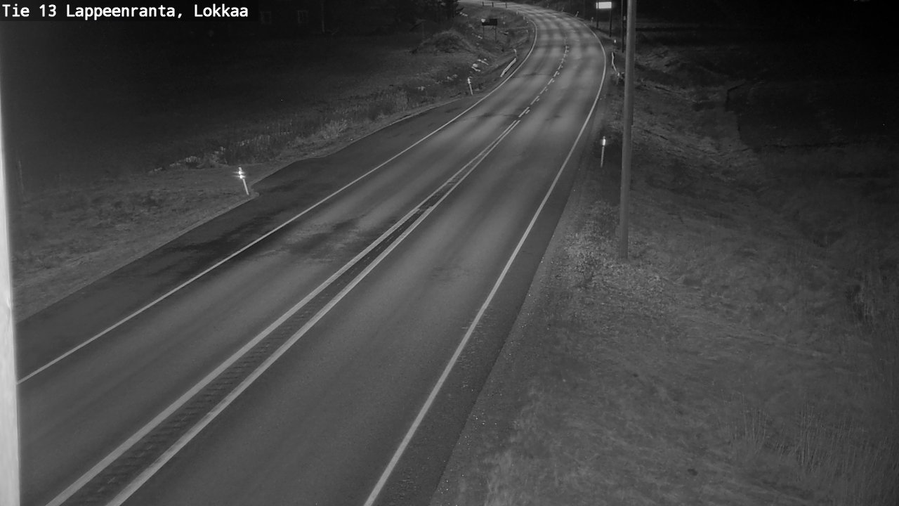Weather Camera Image Väg 13 Lokkaa rakan, Lappeenranta, Etelä-Karjala