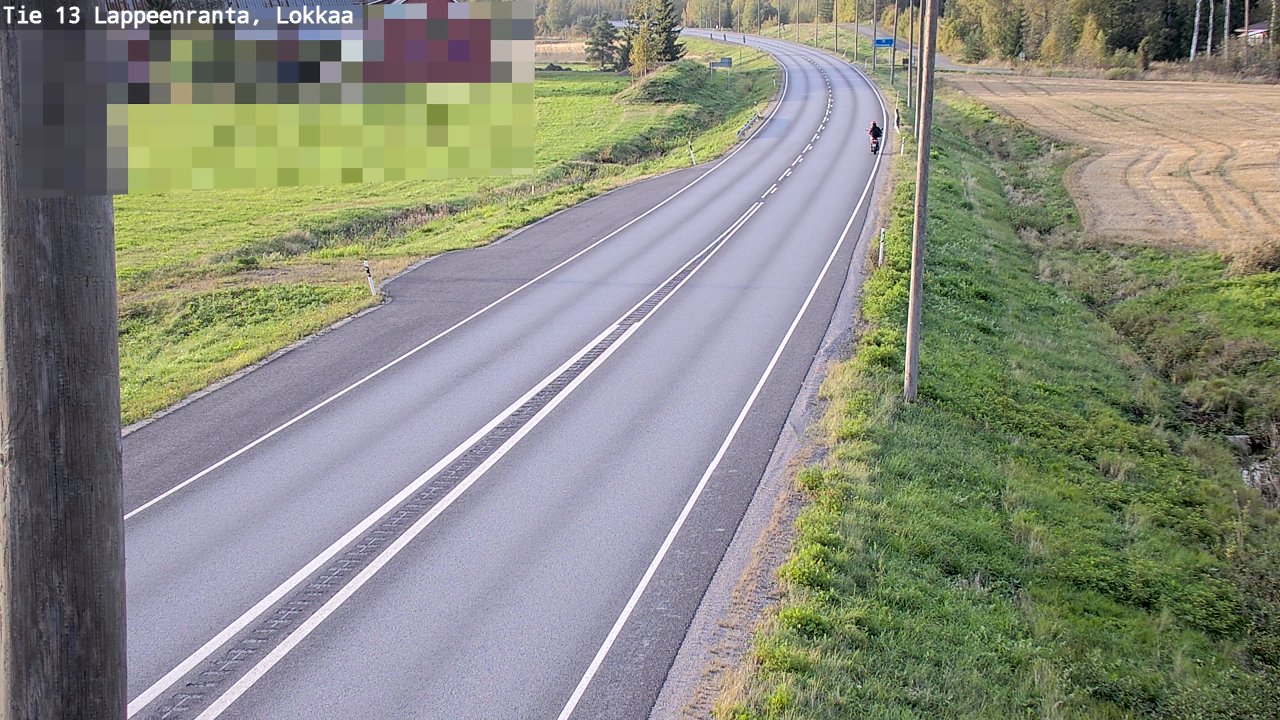 Kelikamerat Kuva Tie 13 Lokkaan suora, Lappeenranta, Etelä-Karjala