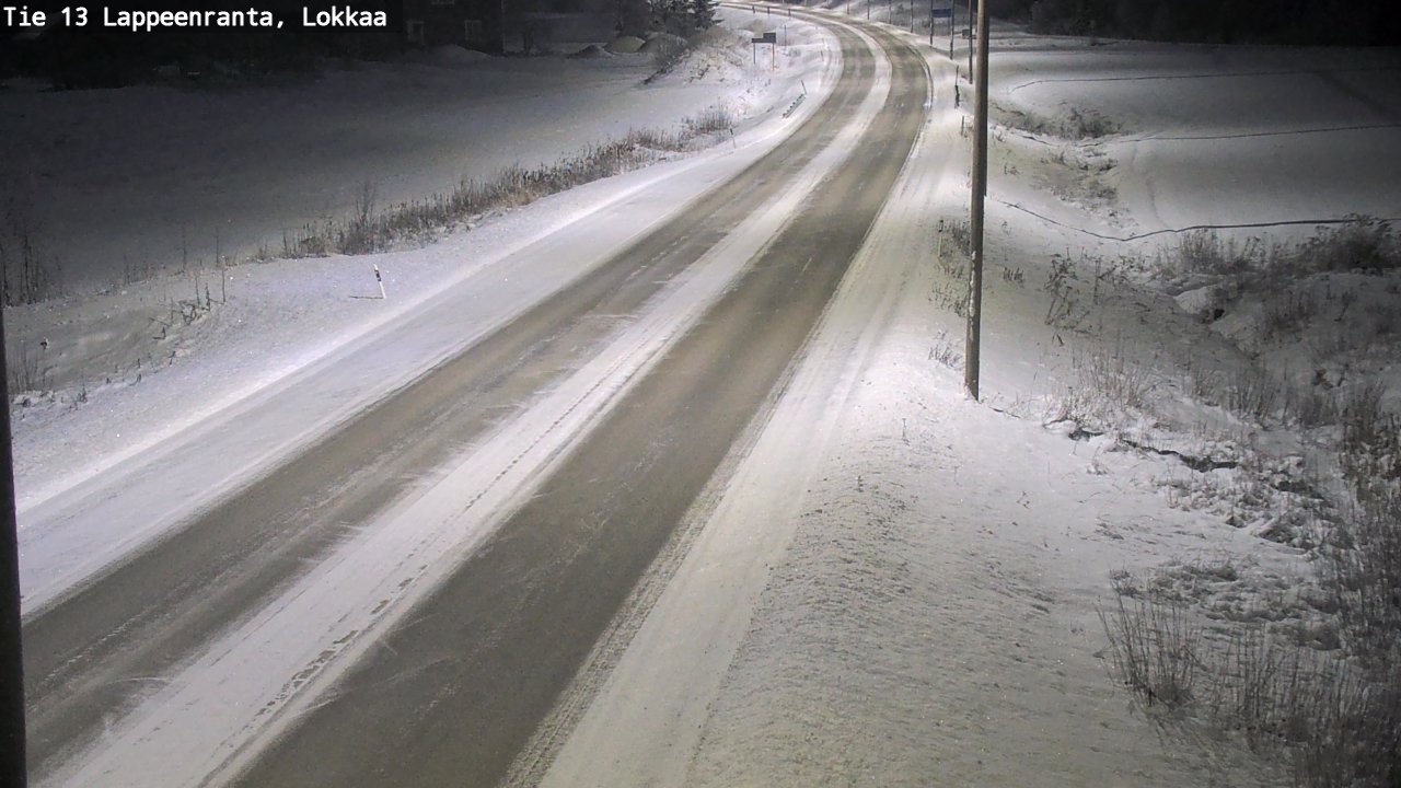 Kelikamerat Kuva Tie 13 Lokkaan suora, Lappeenranta, Etelä-Karjala