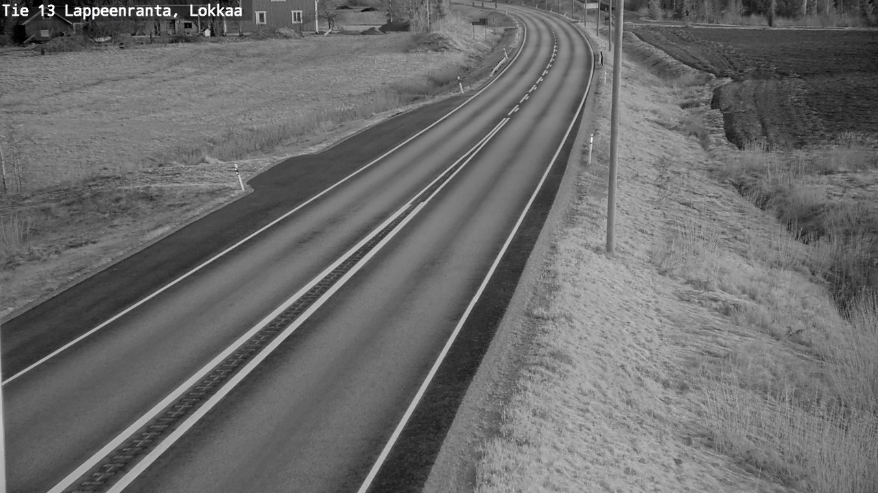 Weather Camera Image Väg 13 Lokkaa rakan, Lappeenranta, Etelä-Karjala