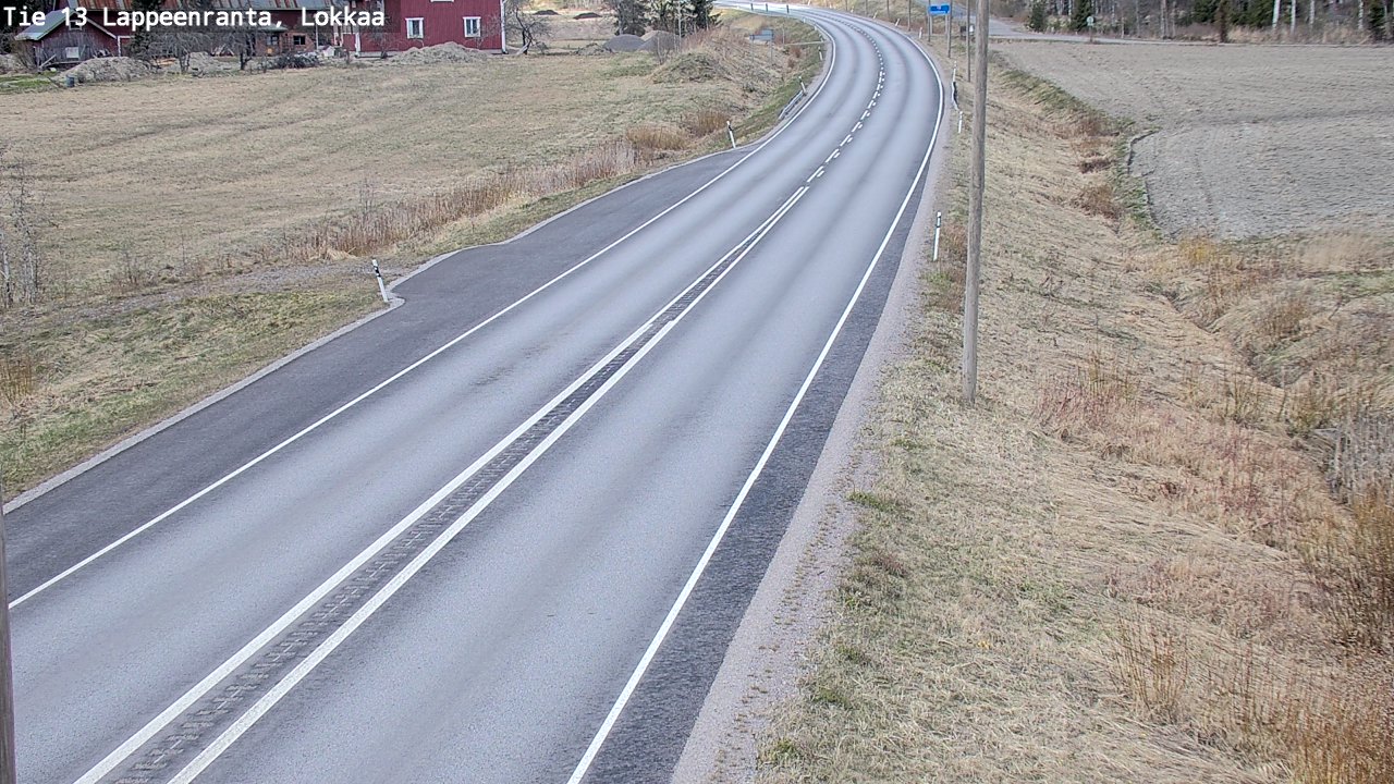 Weather Camera Image Väg 13 Lokkaa rakan, Lappeenranta, Etelä-Karjala