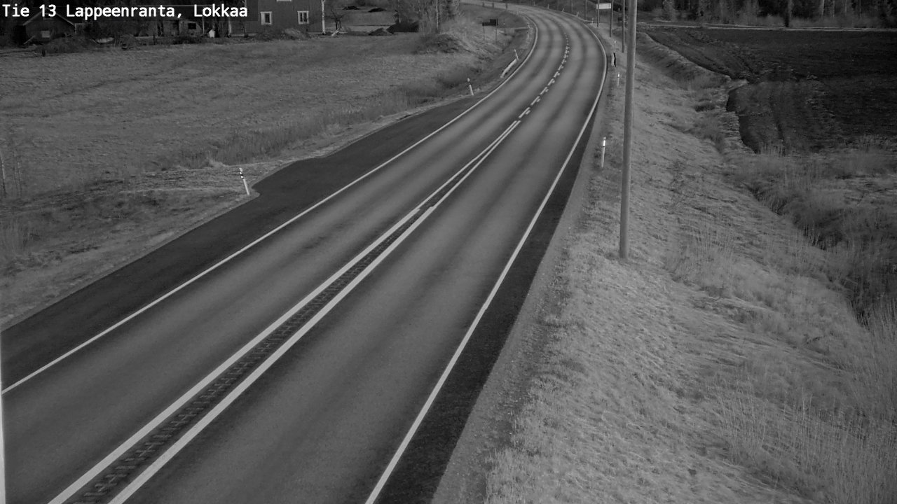 Weather Camera Image Väg 13 Lokkaa rakan, Lappeenranta, Etelä-Karjala