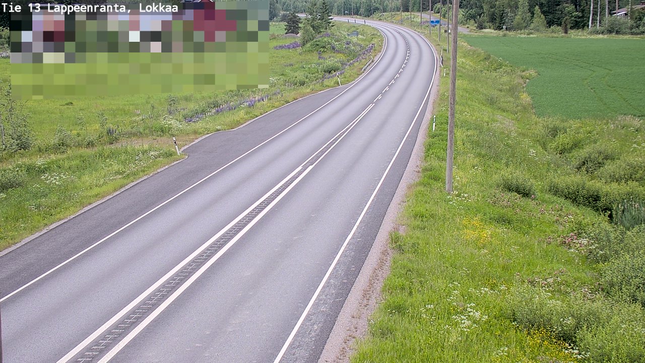 Kelikamerat Kuva Tie 13 Lokkaan suora, Lappeenranta, Etelä-Karjala
