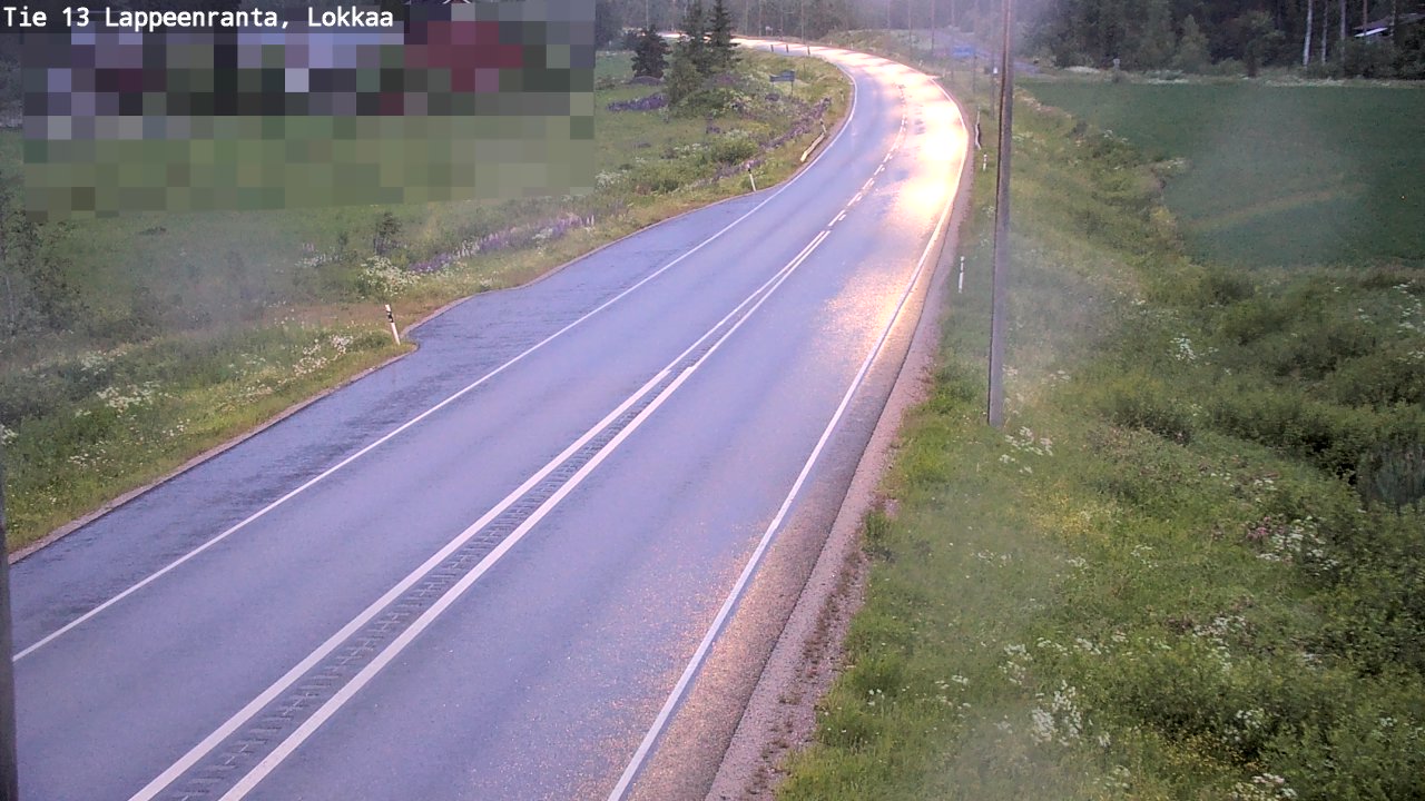 Kelikamerat Kuva Tie 13 Lokkaan suora, Lappeenranta, Etelä-Karjala