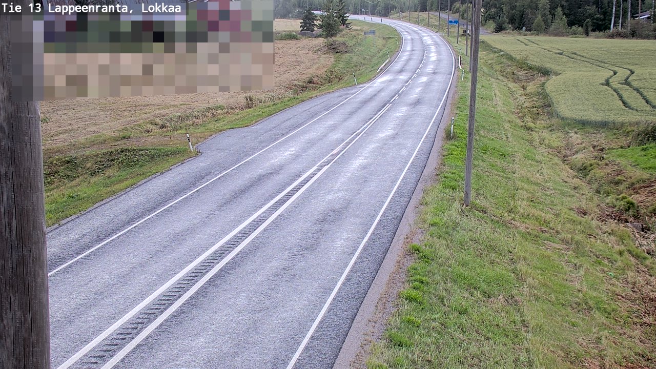 Kelikamerat Kuva Tie 13 Lokkaan suora, Lappeenranta, Etelä-Karjala