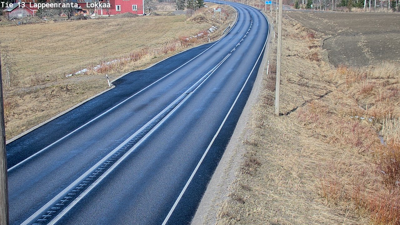 Kelikamerat Kuva Tie 13 Lokkaan suora, Lappeenranta, Etelä-Karjala