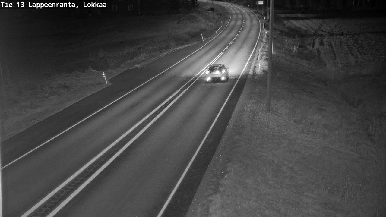 Weather Camera Image Väg 13 Lokkaa rakan, Lappeenranta, Etelä-Karjala