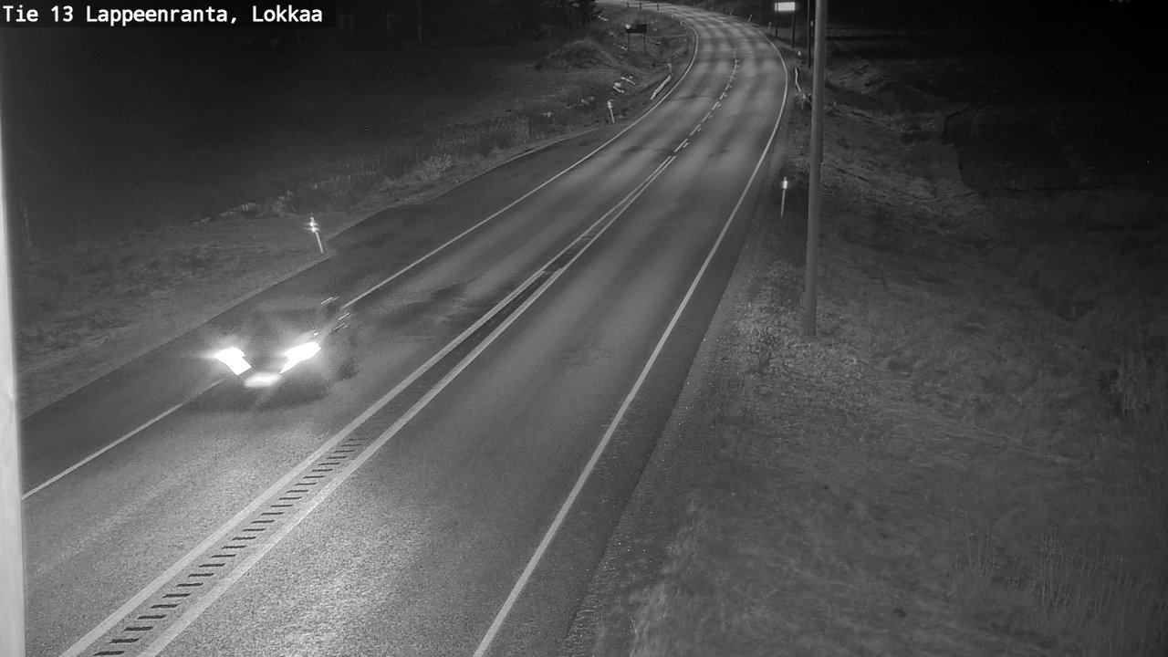Weather Camera Image Väg 13 Lokkaa rakan, Lappeenranta, Etelä-Karjala