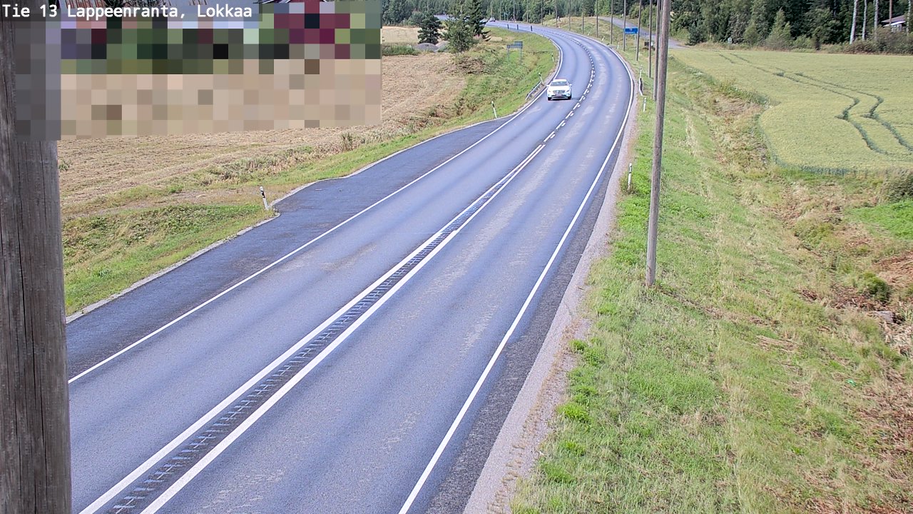 Kelikamerat Kuva Tie 13 Lokkaan suora, Lappeenranta, Etelä-Karjala