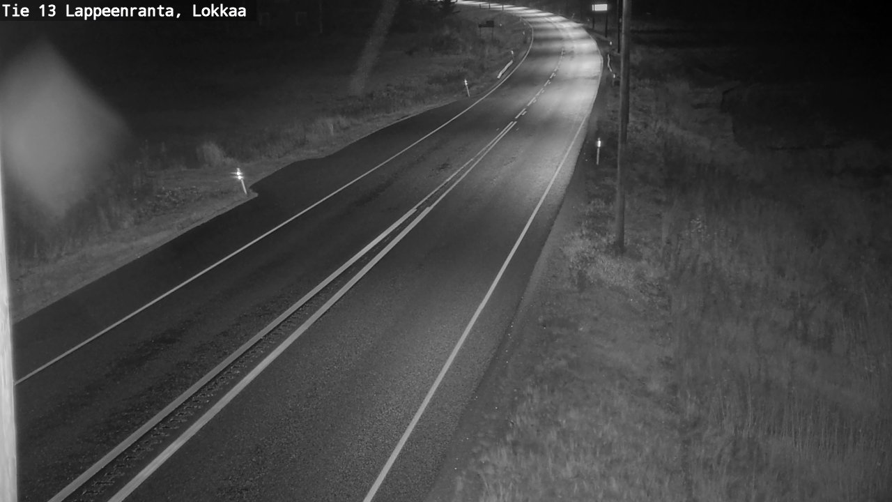 Weather Camera Image Road 13 Lokkaa straight, Lappeenranta, Etelä-Karjala