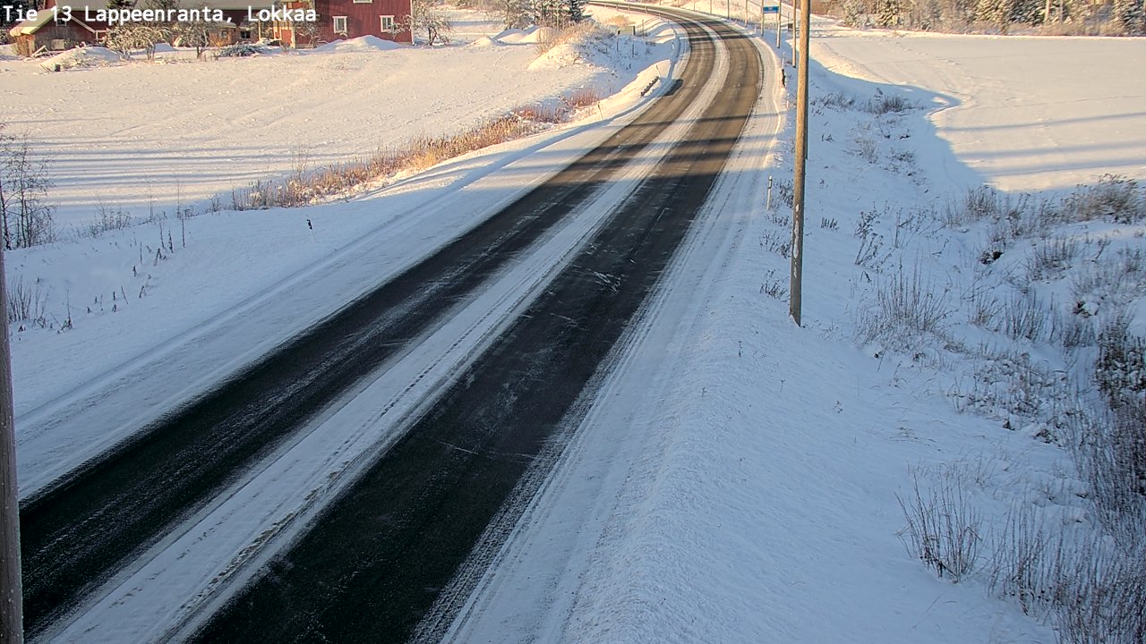Kelikamerat Kuva Tie 13 Lokkaan suora, Lappeenranta, Etelä-Karjala