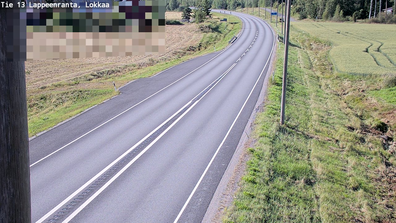 Kelikamerat Kuva Tie 13 Lokkaan suora, Lappeenranta, Etelä-Karjala