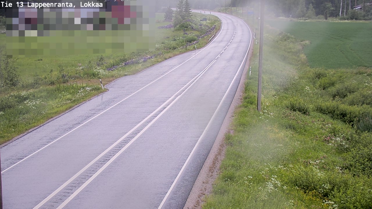 Kelikamerat Kuva Tie 13 Lokkaan suora, Lappeenranta, Etelä-Karjala