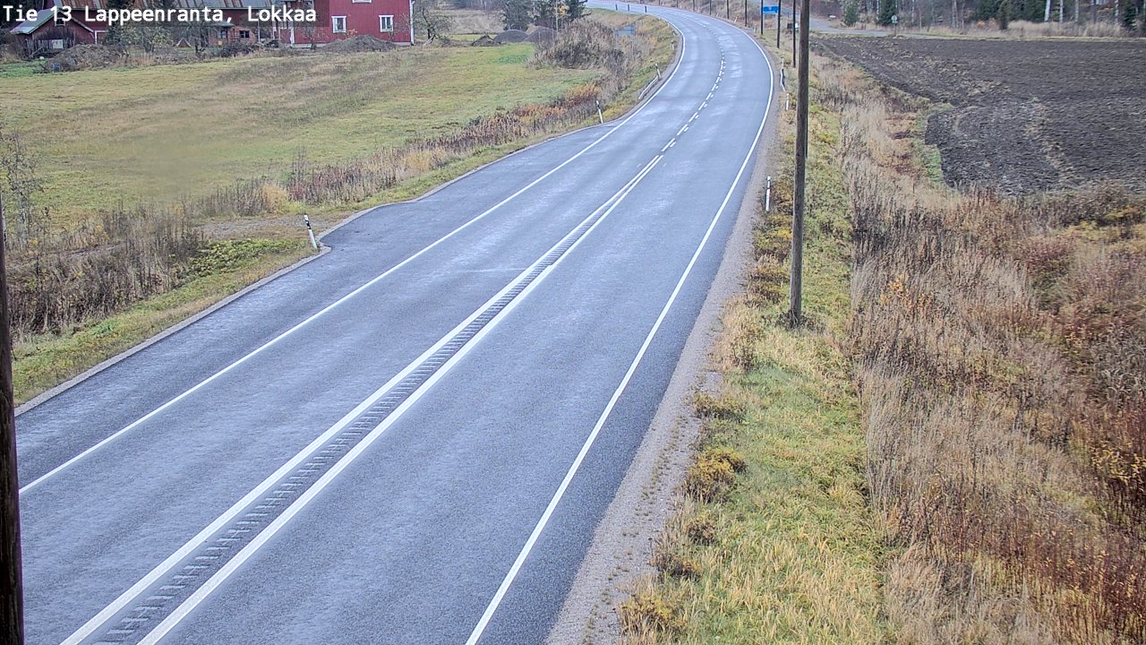 Kelikamerat Kuva Tie 13 Lokkaan suora, Lappeenranta, Etelä-Karjala