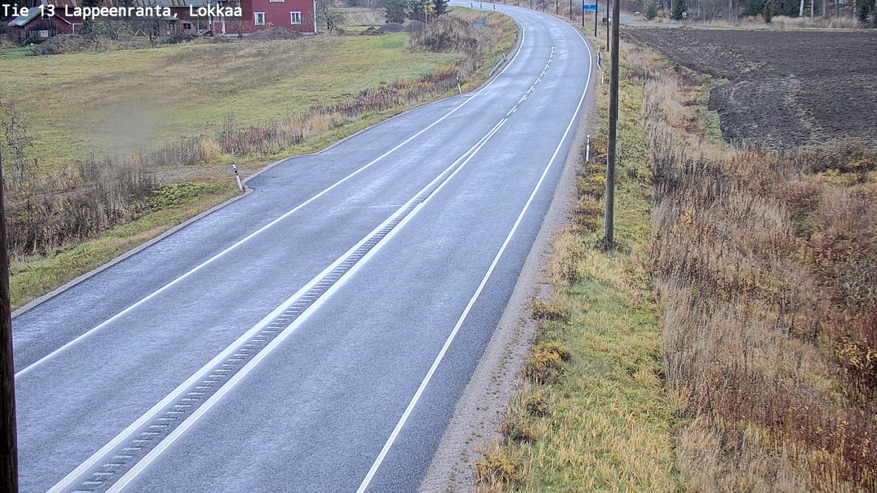 Kelikamerat Kuva Tie 13 Lokkaan suora, Lappeenranta, Etelä-Karjala