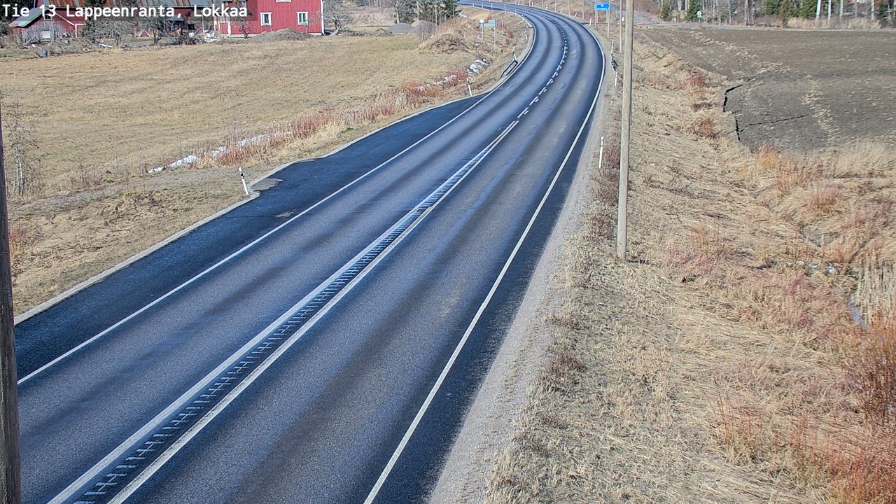Kelikamerat Kuva Tie 13 Lokkaan suora, Lappeenranta, Etelä-Karjala