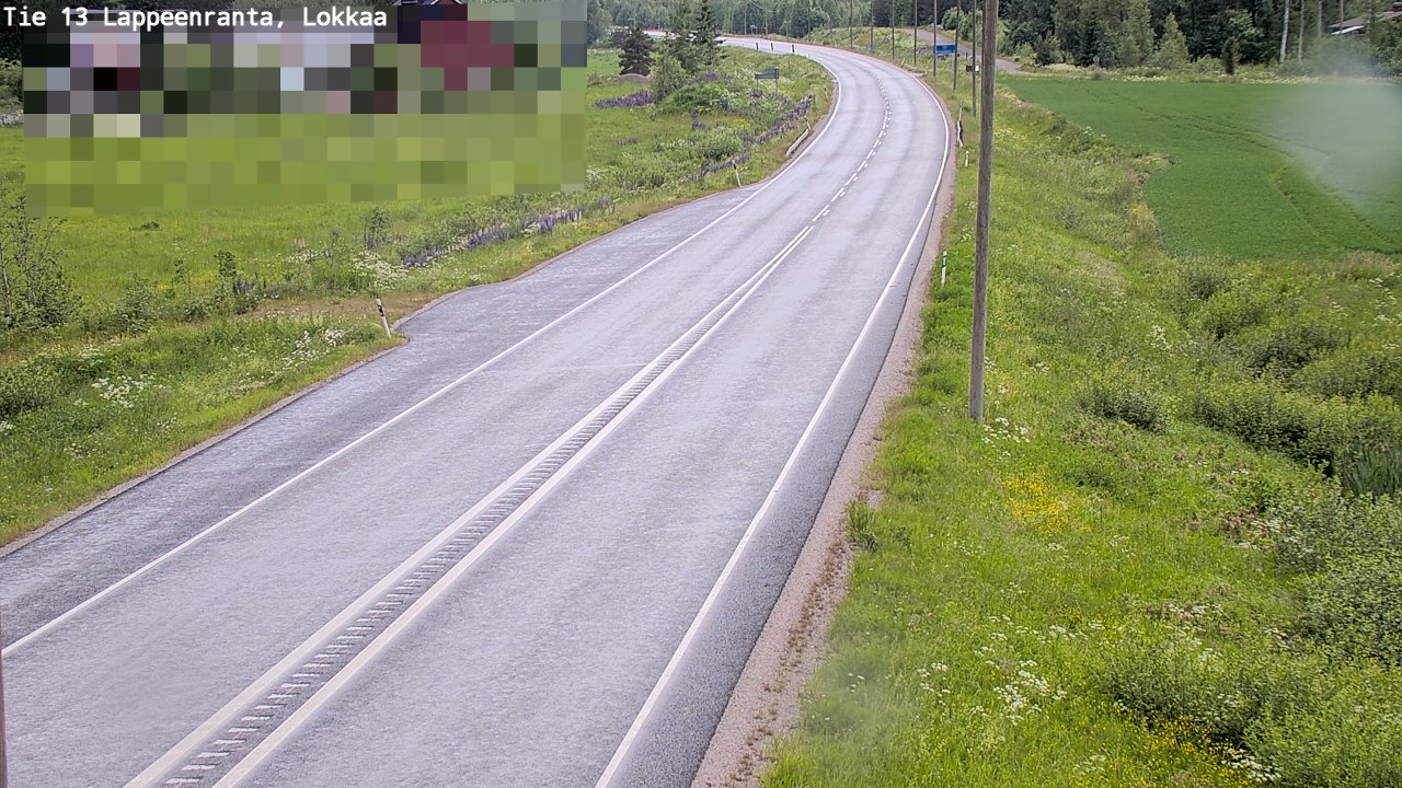 Kelikamerat Kuva Tie 13 Lokkaan suora, Lappeenranta, Etelä-Karjala