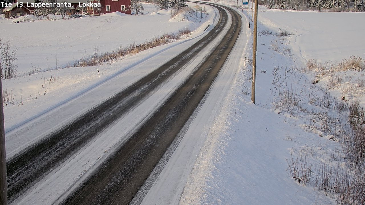 Kelikamerat Kuva Tie 13 Lokkaan suora, Lappeenranta, Etelä-Karjala